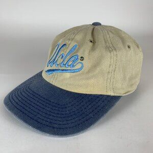UCLA Bruins NCAA Vintage Beige Blue G Cap Relaxed Fit Strapback Hat